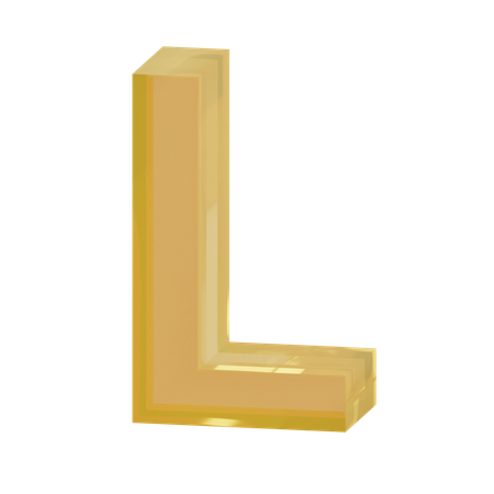 Alphabet L  3D Icon