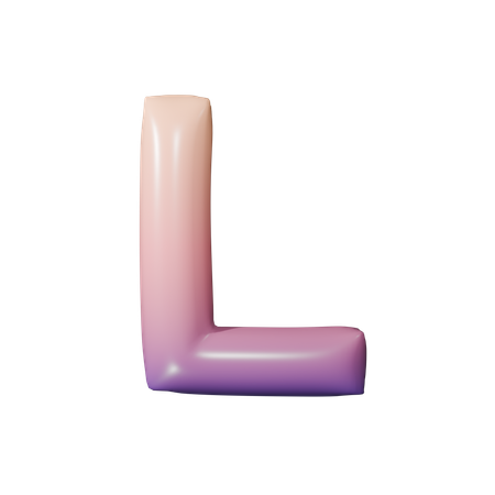 Alphabet l  3D Icon