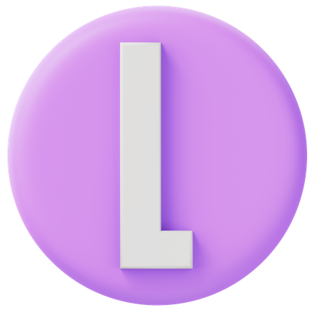 Alphabet l  3D Icon