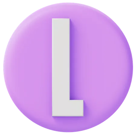 Alphabet l  3D Icon