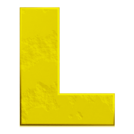 알파벳 l  3D Icon