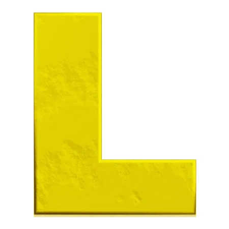 알파벳 l  3D Icon