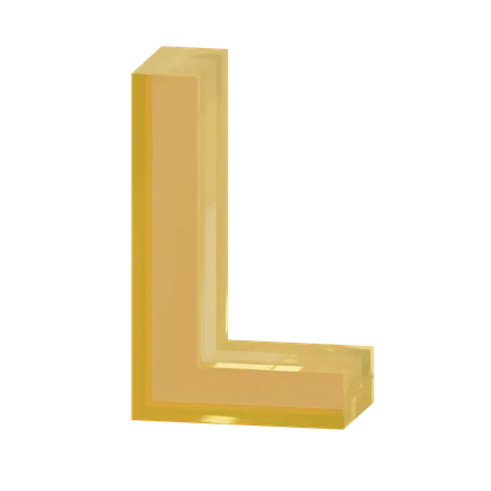 Alphabet L  3D Icon