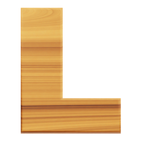 Alphabet L  3D Icon