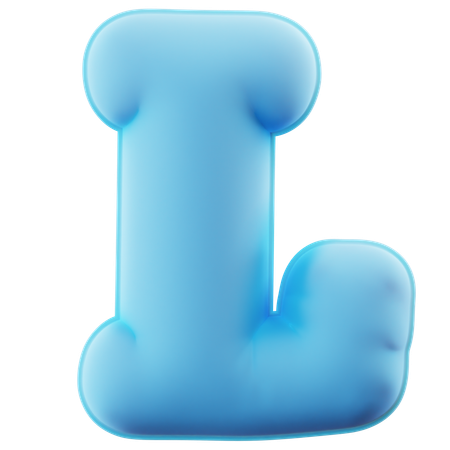 Alphabet L  3D Icon