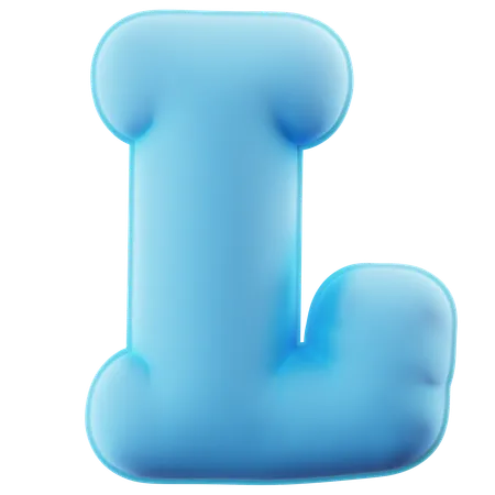 Alphabet L  3D Icon