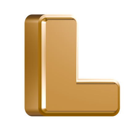 Alphabet L  3D Icon