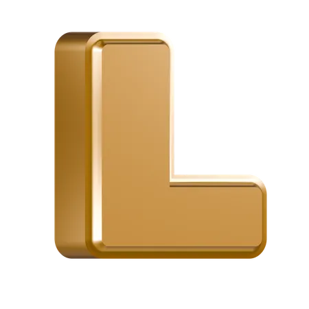 Alphabet L  3D Icon