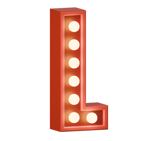 Alphabet L  3D Icon