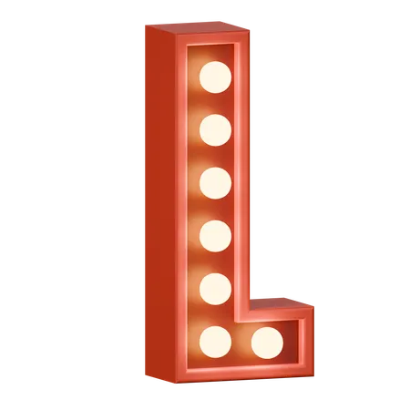 Alphabet L  3D Icon