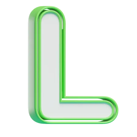 Alphabet L  3D Icon