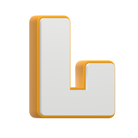 Alphabet L  3D Icon
