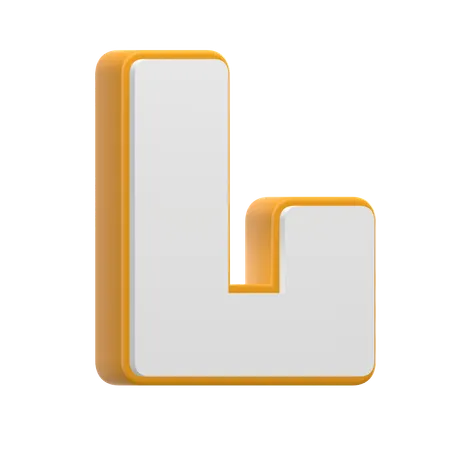Alphabet L  3D Icon
