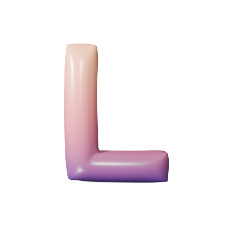 Alphabet L  3D Icon