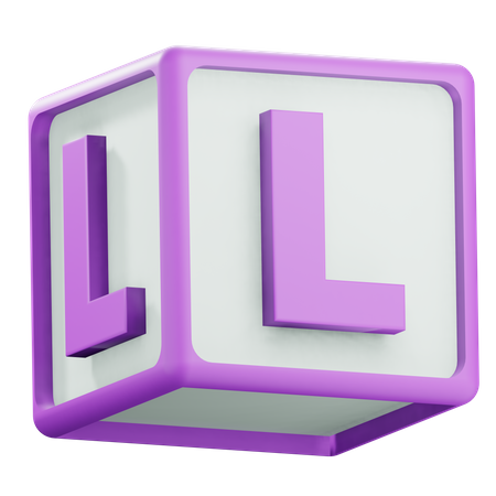 Alphabet L  3D Icon