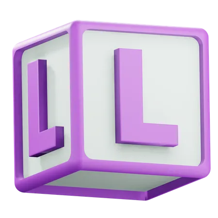Alphabet L  3D Icon