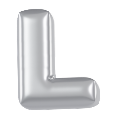 Ballon alphabet l  3D Icon