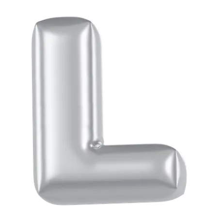 Ballon alphabet l  3D Icon