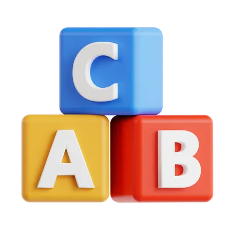 Alphabet Letters  3D Icon