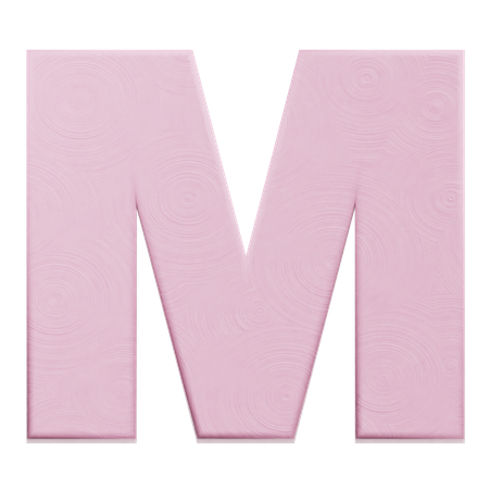 Alphabet m  3D Icon