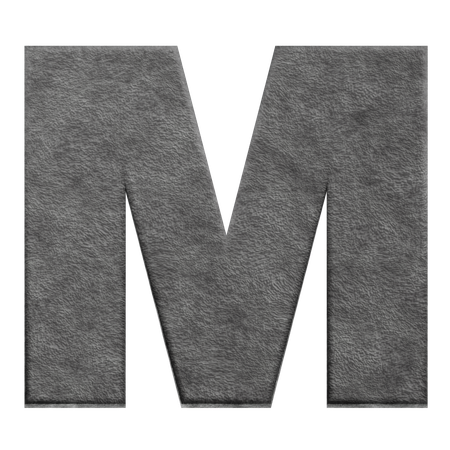 Alphabet m  3D Icon