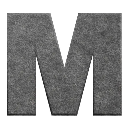 Alphabet m  3D Icon