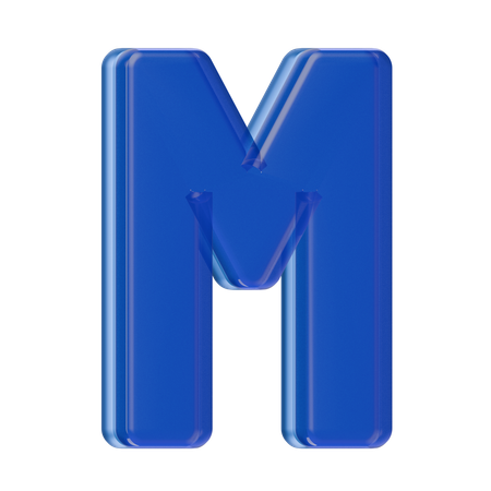 Alphabet M  3D Icon