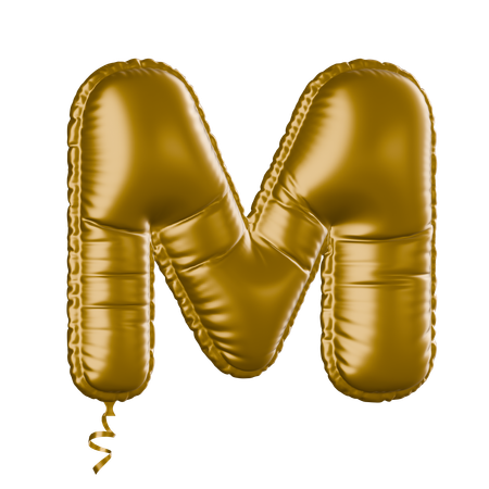 Alphabet M  3D Icon