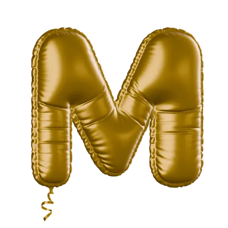 Alphabet M  3D Icon
