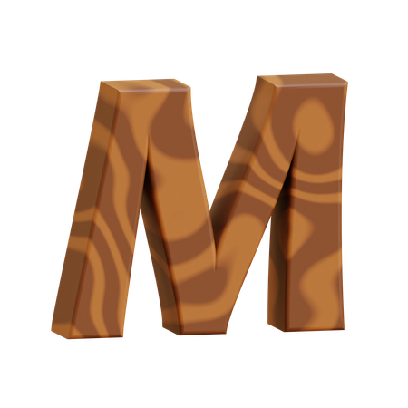 Alphabet M  3D Icon