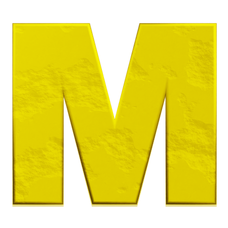 Alphabet M  3D Icon