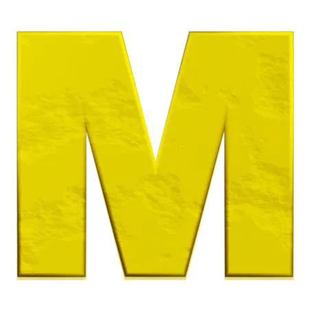 Alphabet M  3D Icon