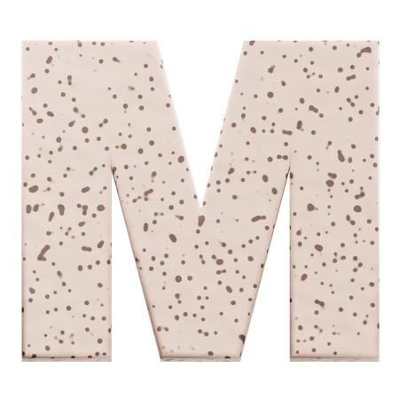 Alphabet M  3D Icon