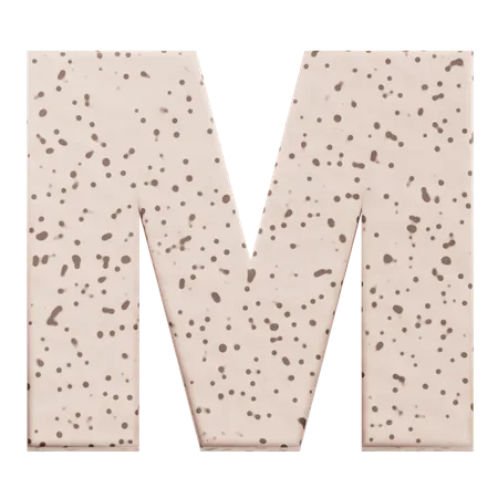 Alphabet M  3D Icon