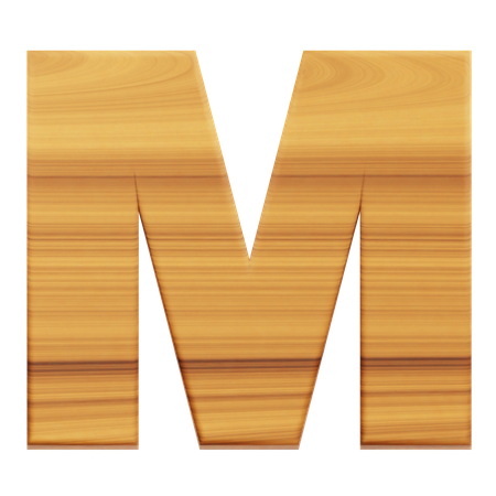 Alphabet M  3D Icon