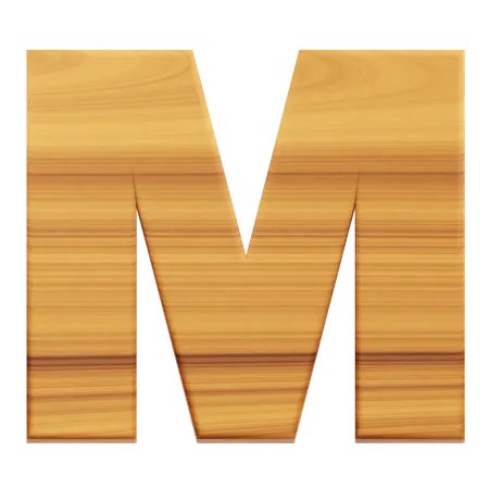 Alphabet M  3D Icon