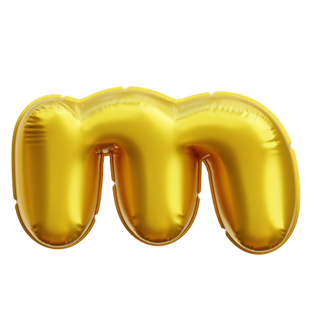 Alphabet M  3D Icon