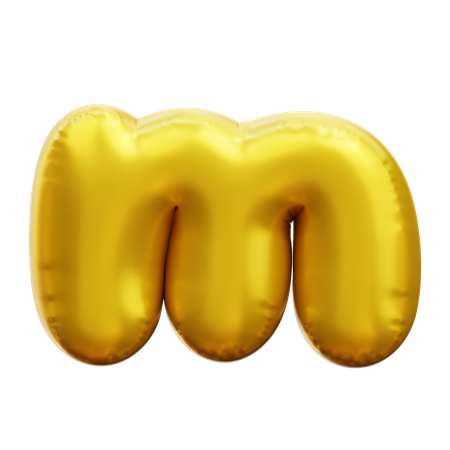 Alphabet M  3D Icon