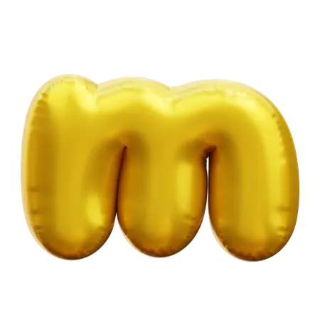 Alphabet M  3D Icon