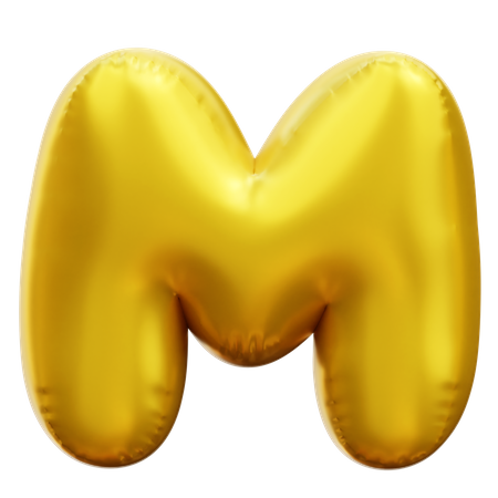 Alphabet M  3D Icon