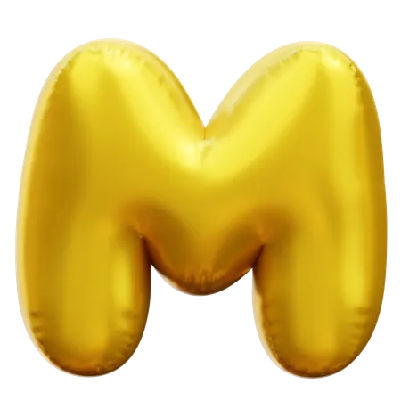 Alphabet M  3D Icon