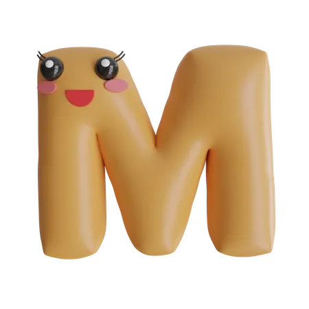 Alphabet M  3D Icon