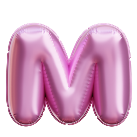 Alphabet M  3D Icon