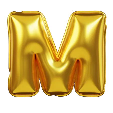 Alphabet M  3D Icon