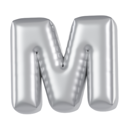 Ballon alphabet m  3D Icon