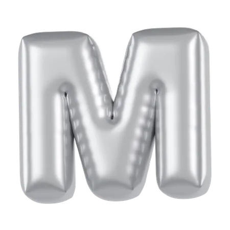 Ballon alphabet m  3D Icon