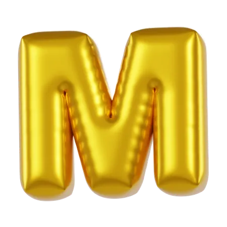 Ballon alphabet m  3D Icon