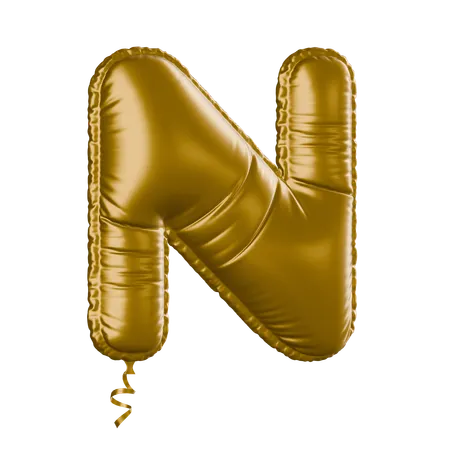 Alphabet N  3D Icon