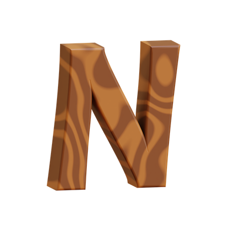 Alphabet N  3D Icon