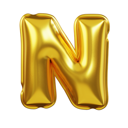 Alphabet N  3D Icon